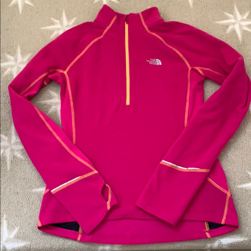 The North Face pink synchilla jacket small